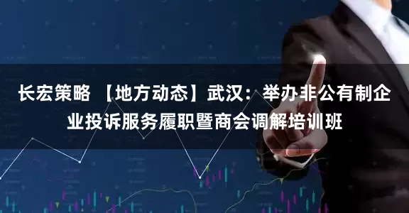 长宏策略 【地方动态】武汉：举办非公有制企业投诉服务履职暨商会调解培训班