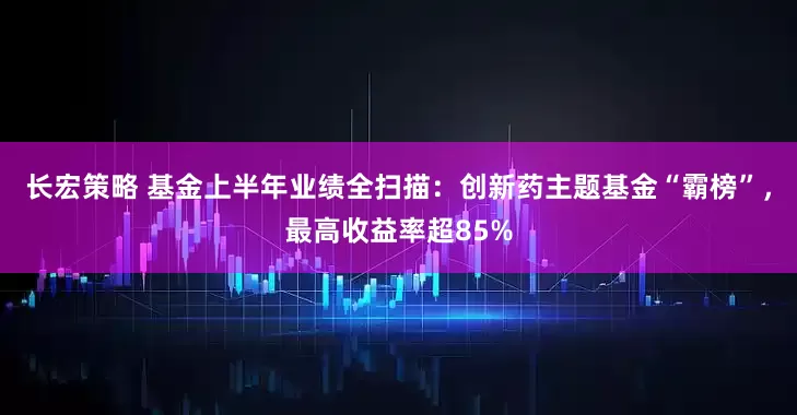 长宏策略 基金上半年业绩全扫描：创新药主题基金“霸榜”，最高收益率超85%
